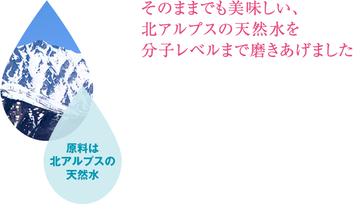 北アルプスの天然水を使ったアティーナウォーター